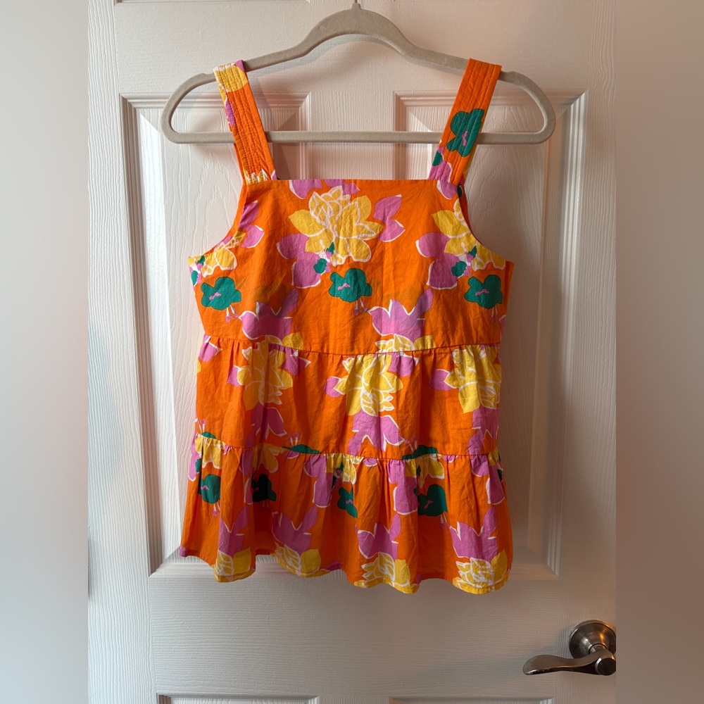 THML Orange Floral Blouse